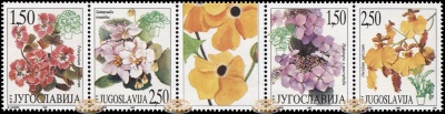 Югославия. 1997. Флора (Сцепка. MNH OG)