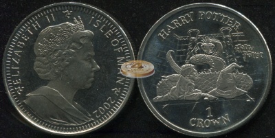 Остров Мэн. 1 крона. 2002 (Unc)