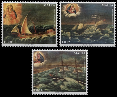 Мальта. 2015. Морская Вотивная Живопись (Серия. MNH OG)