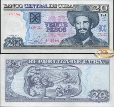 Куба. 20 песо (Unc) 2013