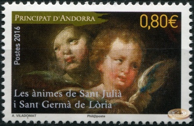 Андорра Французская. 2016. Рождество (Почтовая марка. MNH OG)