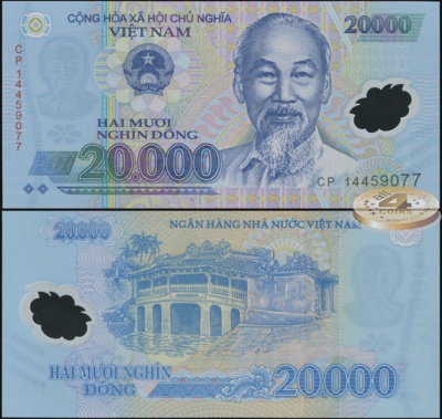 Вьетнам. 20000 донгов (Unc. Пластик) 2014