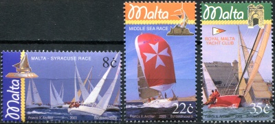 Мальта. 2003. Парусный спорт (Серия Почтовых марок. MNH OG)