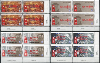 Папуа Новая Гвинея. 2017. 500 лет Реформации (Серия Квартблоков. MNH OG)