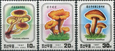 КНДР. 1987. Грибы (Серия Почтовых марок. MNH OG)