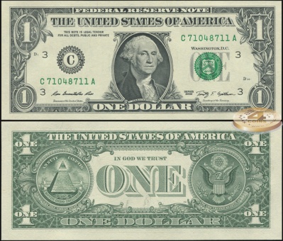 США. 1 доллар (Unc) 2009.C