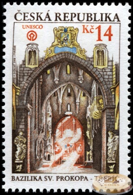 Чехия. 2005. Базилика святого Прокопа (Почтовая марка. MNH OG)