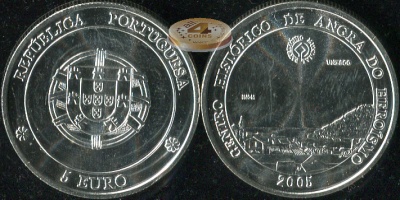 Португалия. 5 евро. 2005 (Unc. Серебро)