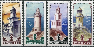 КНДР. 1985. Маяки (Серия Почтовых марок. MNH OG)