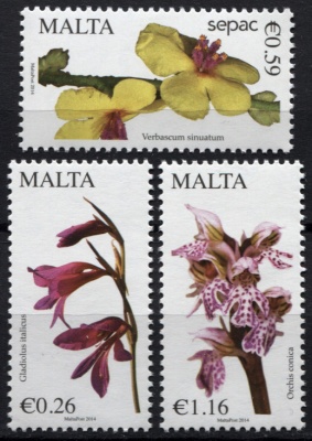 Мальта. 2014. Мальтийская флора (Серия. MNH OG)
