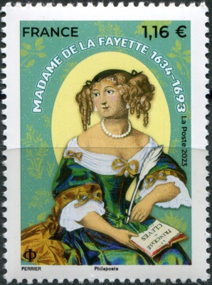 Франция. 2023. Мари-Мадлен де Лафайет, писательница (Почтовая марка. MNH OG)