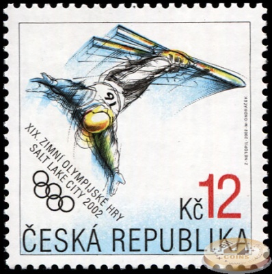 Чехия. 2002. ХІХ зимние Олимпийские игры в Солт-Лейк-Сити (Почтовая марка. MNH OG)