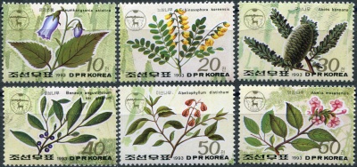 КНДР. 1993. Корейские растения (Серия Почтовых марок. MNH OG)