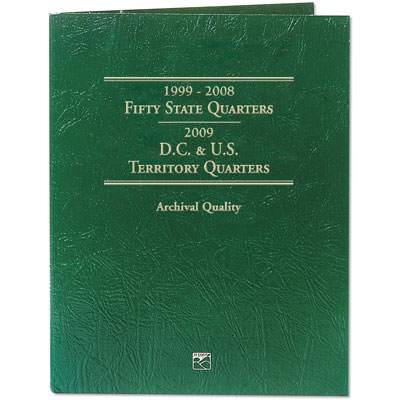 Альбом-фолдер Classic для монет 25 центов "50 штатов и территории США" (Littleton)