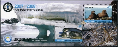 Уругвай. 2008. Международный Полярный год (Блок. MNH OG)