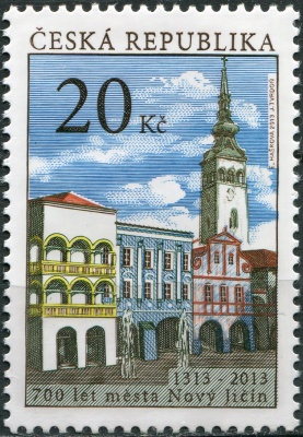 Чехия. 2013. 700 лет городу Нови-Йичин (Почтовая марка. MNH OG)