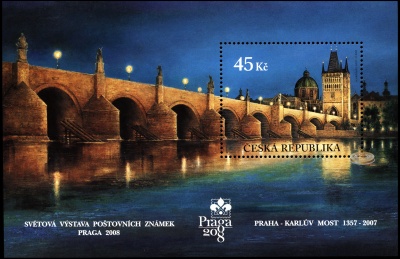 Чехия. 2007. 650 лет Карлову мосту (Блок. MNH OG)