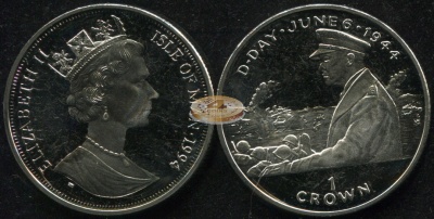 Остров Мэн. 1 крона. 1994 (Unc)