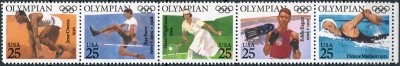 США. 1990. Американские олимпийские золотые медалисты (Сцепка. MNH OG)