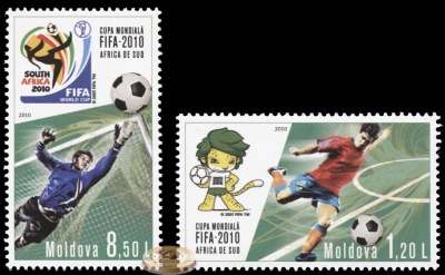 Молдова. 2010. Чемпионат мира по Футболу. Южная Африка 2010 (Серия. MNH OG)