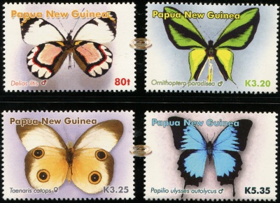 Папуа Новая Гвинея. 2006. Бабочки (Серия. MNH OG)