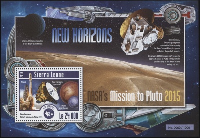 Сьерра Леоне. 2015. Миссия НАСА на Плутон. Выпуск 2 (Блок. MNH OG)