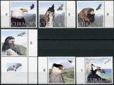 Кюрасао. 2014. Хищные птицы (Серия. MNH OG)