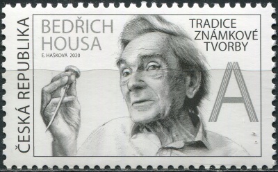 Чехия. 2020. Бедржих Хауса, дизайнер марок (Почтовая марка. MNH OG)