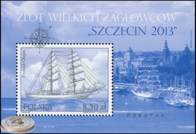Польша. 2013. Регата Больших Парусников. Щецин 2013 (Блок. MNH OG)