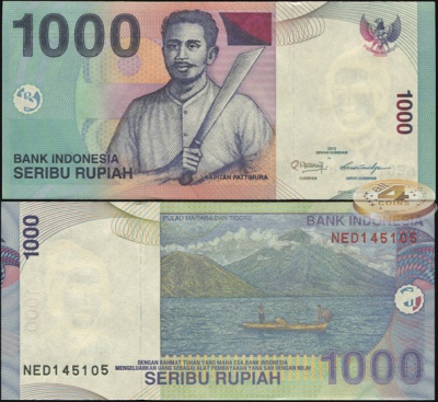 Индонезия. 1000 рупий (Unc) 2012