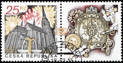Чехия. 2015. Пльзень - Европейская Столица культуры (Почтовая марка. CTO Гашеная)