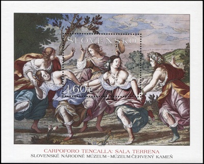 Словакия. 2012. Сала Террена в Замке Червени-Камень (Блок. MNH OG)