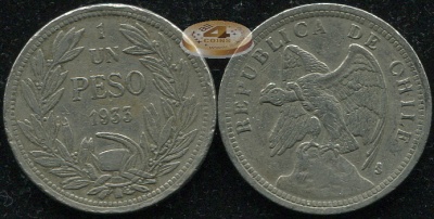 Чили. 1 песо. 1933 (VF)