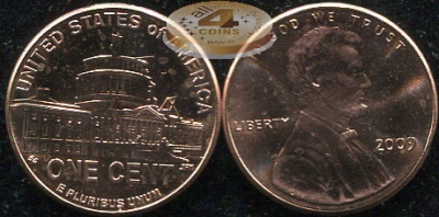 США. 1 цент. 2009.P (Unc)
