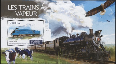 Гвинея. 2015. Паровозы. Выпуск 2 (Блок. MNH OG)