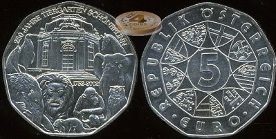 Австрия. 5 евро. 2002 (Unc. Серебро)