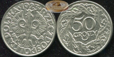 Польша. 50 грошей. 1923 (XF)