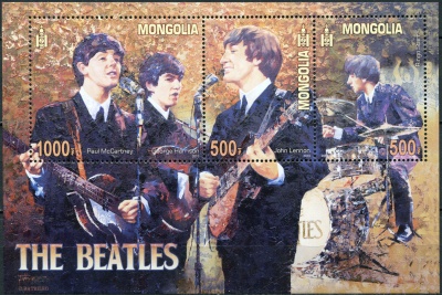 Монголия. 2013. Битлз (Блок. MNH OG)