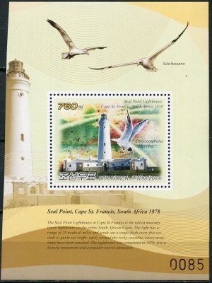 КНДР. 2009. Сил-Пойнт, Южная Африка (27,75 метра) (Почтовый блок. MNH OG)