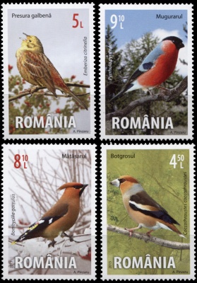 Румыния. 2015. Певчие птицы (Серия. MNH OG)
