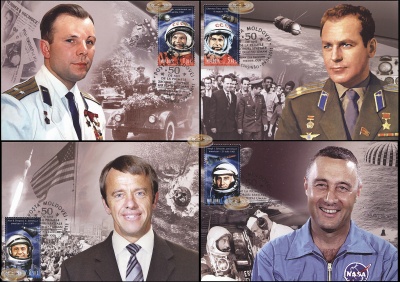 Молдова. 2011. 50 лет первому полету человека в космос (Серия картмаксимумов. M)