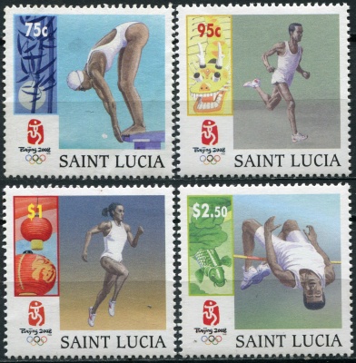 Сент-Люсия. 2008. Летние XXIX Олимпийские игры - Пекин 2008 (Серия. MNH OG)