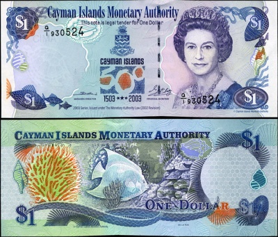 Каймановы о-ва. 1 доллар (Unc) 2003