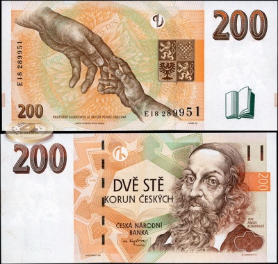Чешская республика. 200 крон (Unc) 1999