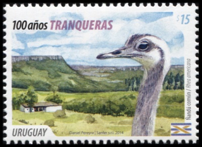 Уругвай. 2014. 100 лет городу Транкерас (Почтовая марка. MNH OG)