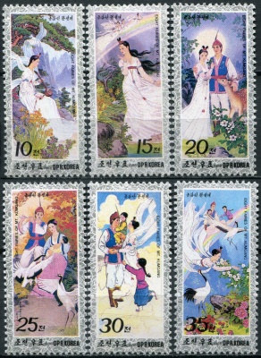 КНДР. 1988. Сказки (Серия Почтовых марок. MNH OG)