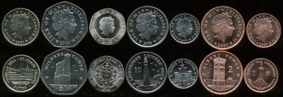 Остров Мэн. Набор №3 (7 монет) 2006-07