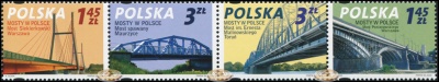 Польша. 2008. Мосты в Польше (Сцепка. MNH OG)