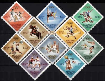 Венгрия. 1964. Летние Олимпийские игры в Токио [Япония] (Серия. MNH OG)
