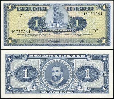 Никарагуа. 1 кордоба (Unc) 1968